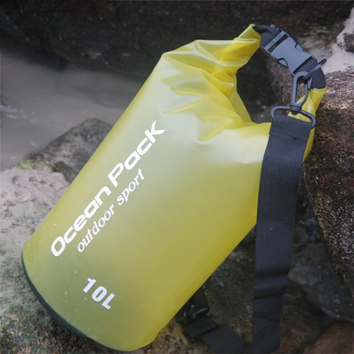 戶外防水單肩乾燥袋乾燥袋PVC桶包，容量：10L，10L