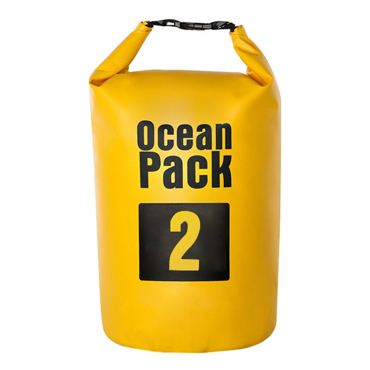 戶外防水袋乾燥袋 PVC 桶包，容量：2L，容量：2L（深藍色），容量：2L（橘色），容量：2L（綠色），容量：2L（黃色）