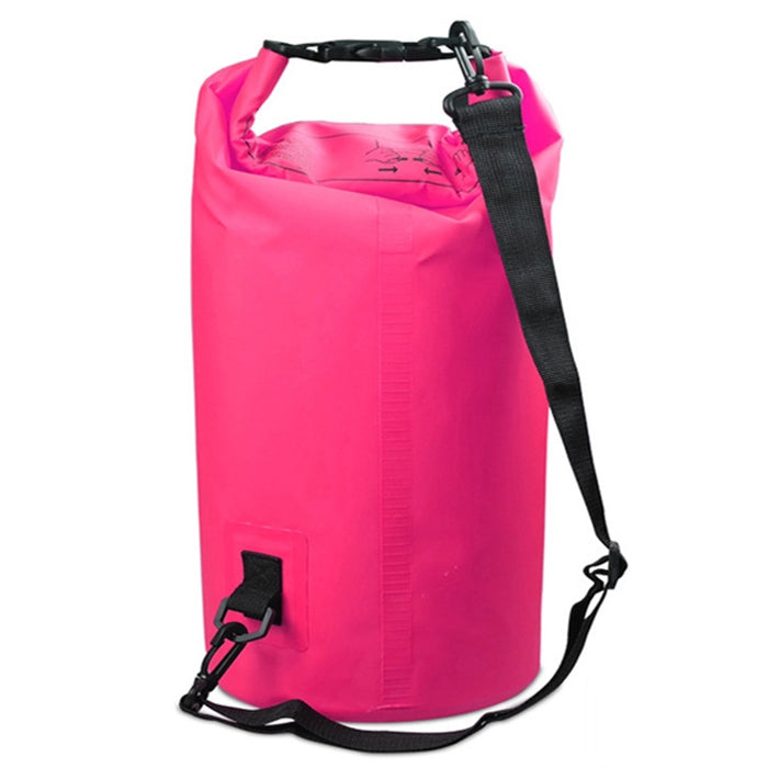 戶外防水雙肩包乾燥袋PVC桶包，容量：20L，容量：20L（天空藍），容量：20L（黃色），容量：20L（黑色），容量：20L（深藍色），容量：20L（橙色），容量：20L（粉紅色），容量：20L（綠色）
