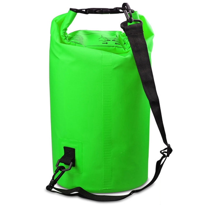 戶外防水雙肩包乾燥袋PVC桶包，容量：20L，容量：20L（天空藍），容量：20L（黃色），容量：20L（黑色），容量：20L（深藍色），容量：20L（橙色），容量：20L（粉紅色），容量：20L（綠色）