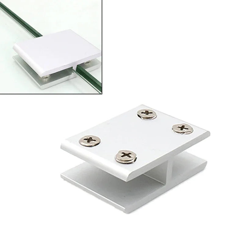 鋁合金玻璃組合夾櫃隔板固定夾，180 度夾持 10-12mm，180 度夾持 10-12mm