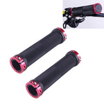 OQSPORT 2 件組自行車手把握把 雙側鎖定直筒山地車防滑把手握把，OQSPORT，801