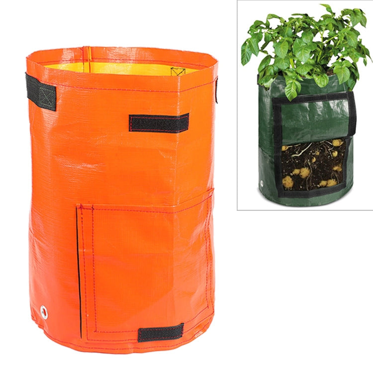10 加侖馬鈴薯種植 PE 袋 蔬菜種植袋 農場園藝用品，尺寸：35cm x 45cm，35cm x 45cm