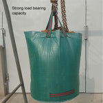 132 加侖 500L PP 花園落葉袋 綠色廢棄物袋，尺寸：80cm x 100cm，500L