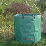 32 加侖 120L PP 花園落葉袋 綠色廢棄物袋，尺寸：45cm x 76cm，120L