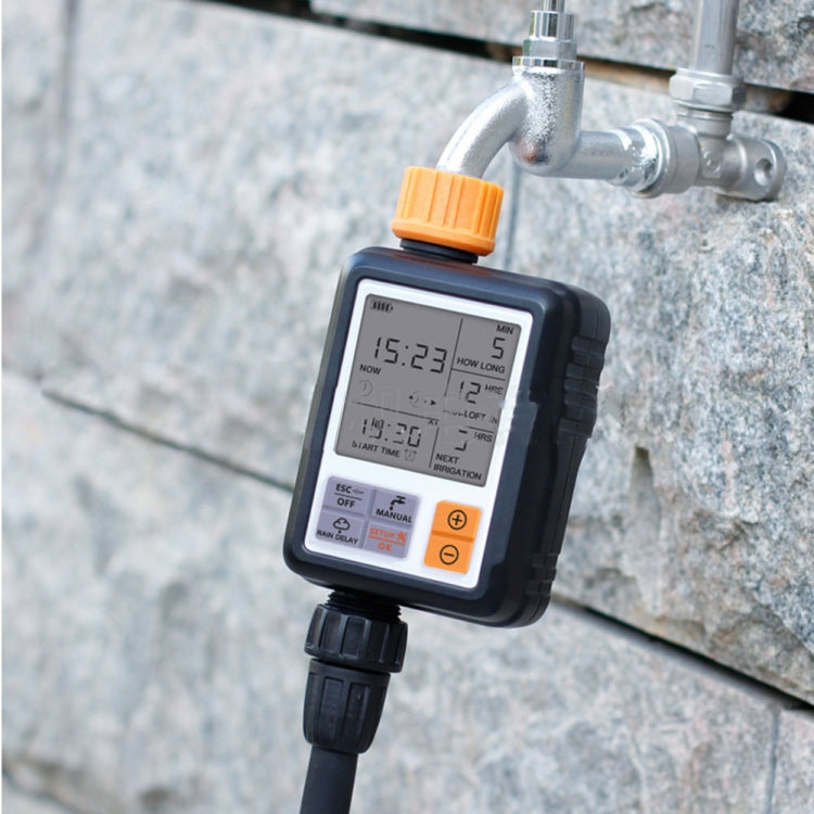 通用 LCD 螢幕灑水器控制器 戶外花園電磁閥定時器 自動澆水裝置 灌溉工具，自動澆水裝置