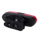 AQY-096 IPX4 可拆卸 USB 充電雙色 LED 自行車尾燈，白色與紅色，藍色與紅色