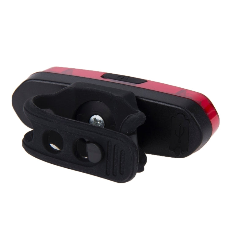 AQY-096 IPX4 可拆卸 USB 充電雙色 LED 自行車尾燈，白色與紅色，藍色與紅色