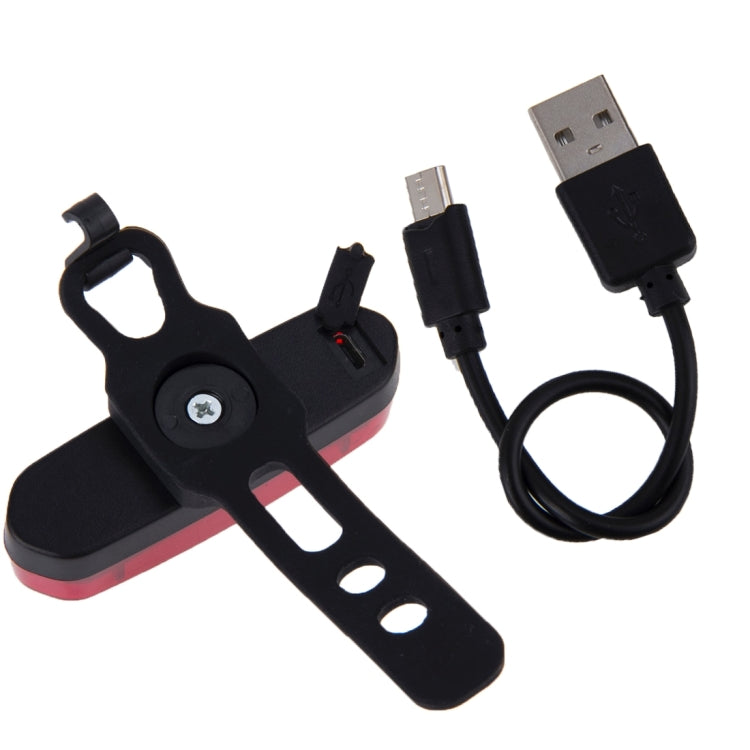 AQY-096 IPX4 可拆卸 USB 充電雙色 LED 自行車尾燈，白色與紅色，藍色與紅色