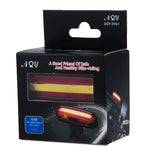 AQY-096 IPX4 可拆卸 USB 充電雙色 LED 自行車尾燈，白色與紅色，藍色與紅色