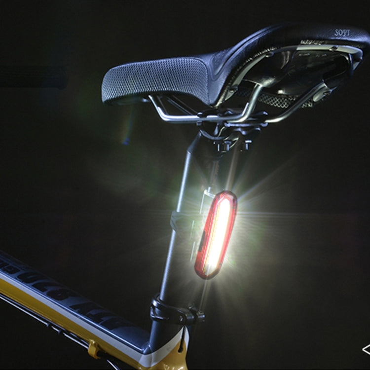 AQY-096 IPX4 可拆卸 USB 充電雙色 LED 自行車尾燈，白色與紅色，藍色與紅色