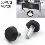 50個可調腳墊家具螺絲支撐柱，M8x20，M8x20