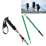 5節便攜可折疊鋁合金登山杖，折疊長度：35CM，黑色，綠色，藍色，紅色