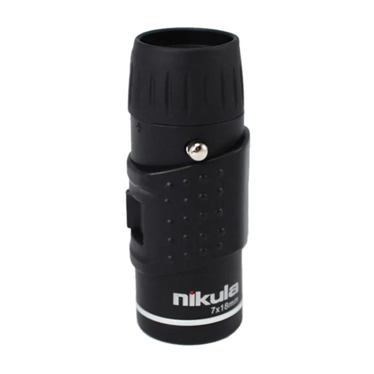 Nikula 7*18 便攜專業高倍高清雙焦變焦單筒口袋望遠鏡，7x18