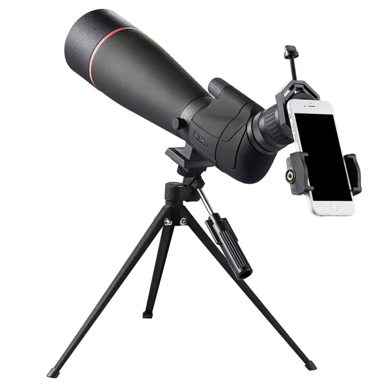 HTK-72 20x-60x 高清夜視變焦單筒望遠鏡，適合戶外露營觀鳥，帶三腳架，20 x 60