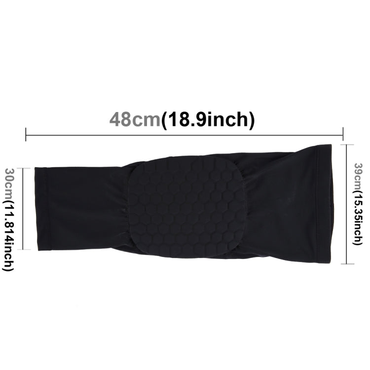 1 PC Beehive Shaped Sports Collision-resistant Lycra Elastic Knee Support Guard, Long Version, Size: XL, XL