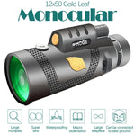 Moge 12x50 專業高清單筒夜視望遠鏡，Moge 12x50