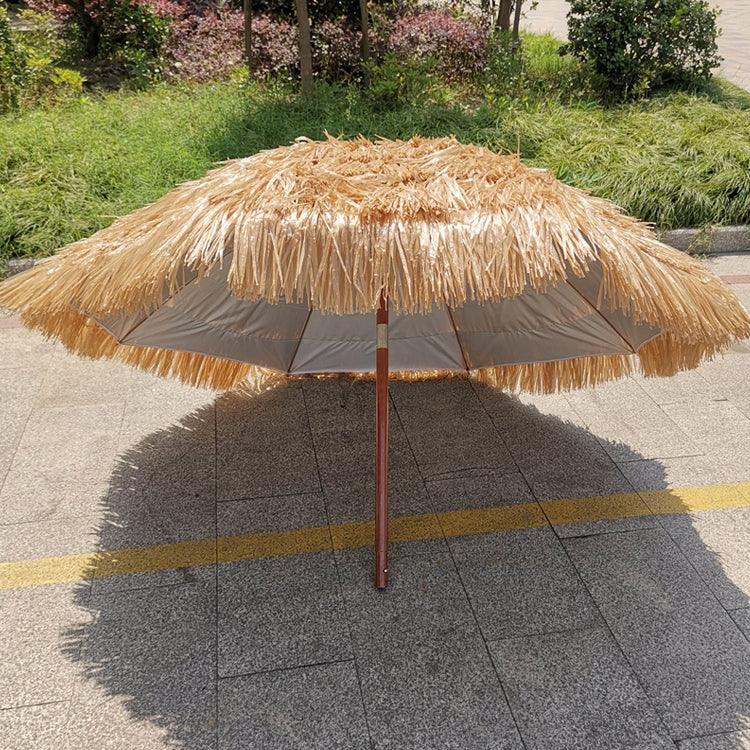 海灘度假遮陽仿稻草傘，規格：2米，2米傘