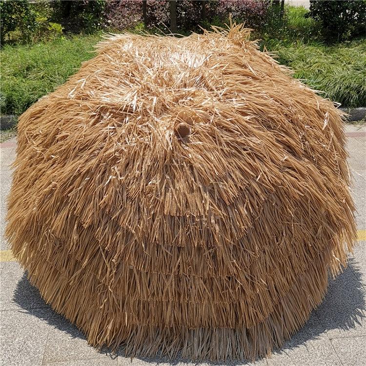 Beach Holiday Shade Imitation Straw Umbrella, Specification: 2m, 2m Umbrella