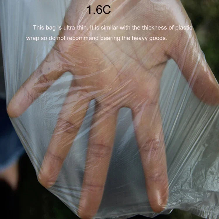 100個1.6C防塵防潮塑料PE包裝袋，尺寸：45cm x 60cm，45cm x 60cm