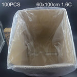 100個1.6C防塵防潮塑膠PE包裝袋，尺寸：60cm x 100cm，60cm x 100cm