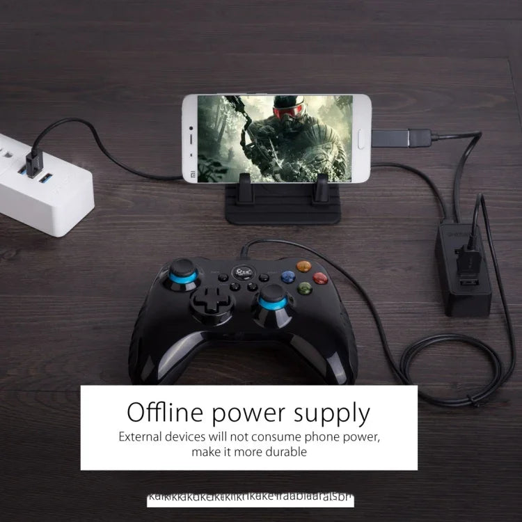 ORICO W5P-U3-30 4 埠 USB 3.0 桌面集線器，附 30 公分 Micro USB 電源線，W5P-U3-30 黑色