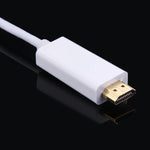 1.8公尺 Mini DisplayPort 公頭轉 HDMI 公頭轉接線，1.8公尺