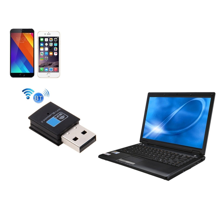 2 合 1 藍牙 4.0 + 150Mbps 2.4GHz USB WiFi 無線網卡