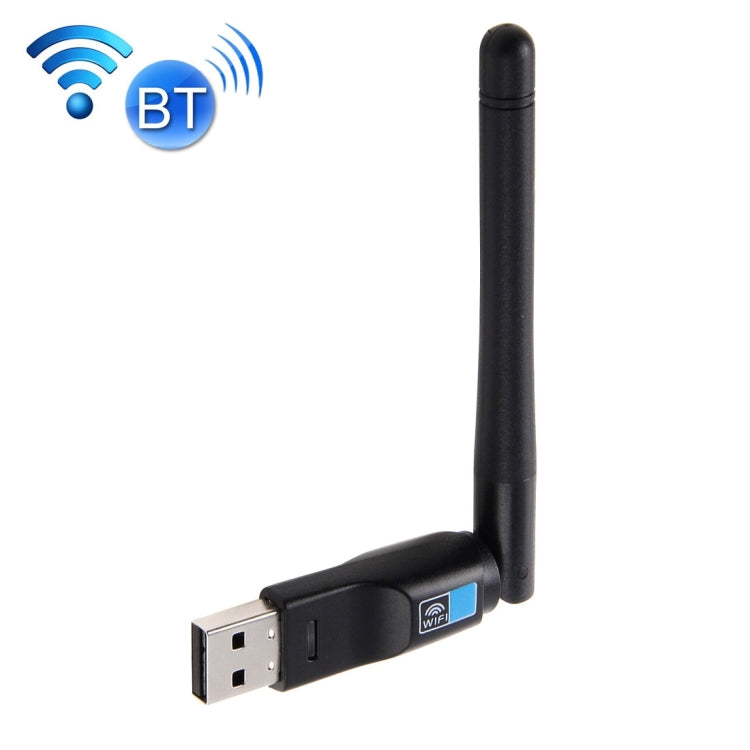 2 合 1 藍牙 4.0 + 150Mbps 2.4GHz USB WiFi 無線網卡，附 2D1 外接天線