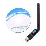 2 合 1 藍牙 4.0 + 150Mbps 2.4GHz USB WiFi 無線網卡，附 2D1 外接天線
