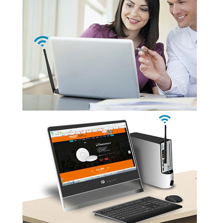 2 合 1 藍牙 4.0 + 150Mbps 2.4GHz USB WiFi 無線網卡，附 2D1 外接天線