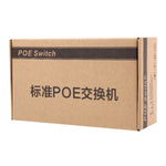 5埠10/100Mbps POE交換機 IEEE802.3af 以太網供電網路交換機 適用於IP攝像機 VoIP電話 AP設備，5埠黑色