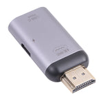 2 合 1 4K 60Hz HDMI 公頭轉 USB-C / Type-C 充電 + USB-C / Type-C 母頭轉接器，HDMI