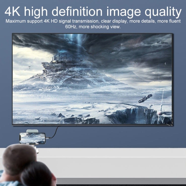 2 合 1 4K 60Hz HDMI 公頭轉 USB-C / Type-C 充電 + USB-C / Type-C 母頭轉接器，HDMI