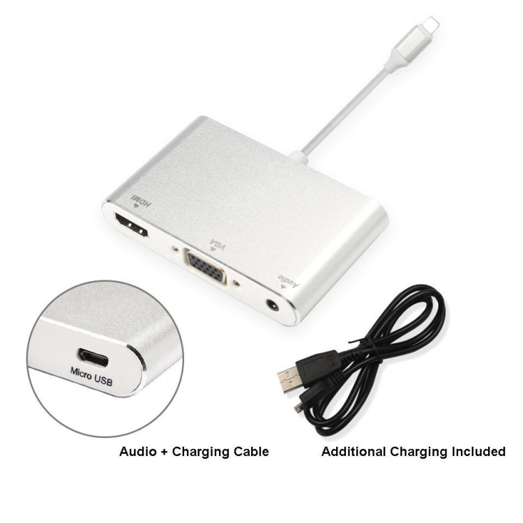 3 合 1 8 Pin 轉 HDMI / VGA / 音訊轉接頭