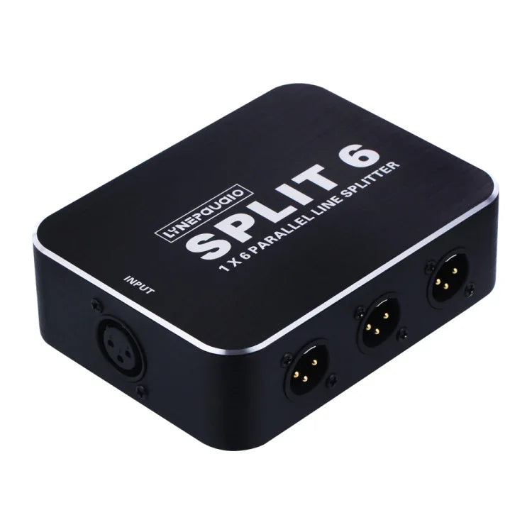 B866 1 路 XLR 分配器水平平行分配器，1 輸入 6 輸出