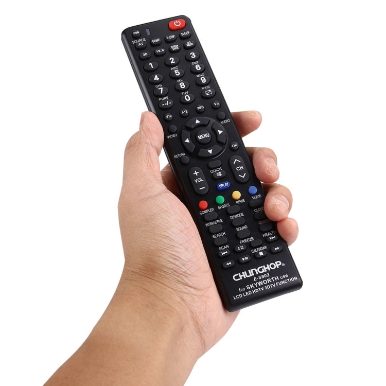 CHUNGHOP E-S902通用遙控器，適用創維LED電視 / LCD電視 / HDTV / 3D電視，創維電視專用