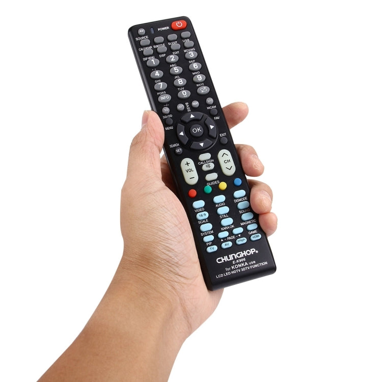 CHUNGHOP E-K906 通用遙控器，適用於康佳 LED 電視 / LCD 電視 / HDTV / 3D 電視，適用於康佳電視
