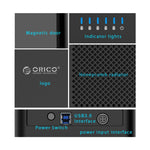 ORICO DS500U3 3.5 吋 5 硬碟槽磁吸式 USB 3.0 硬碟外接盒，藍色 LED 指示燈，USB 3.0