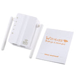 300Mbps Wireless-N Range Extender WiFi Repeater Signal Booster Network Router with 2 External Antenna, EU Plug, 2 External Antenna (White), 2 External Antenna (Black)