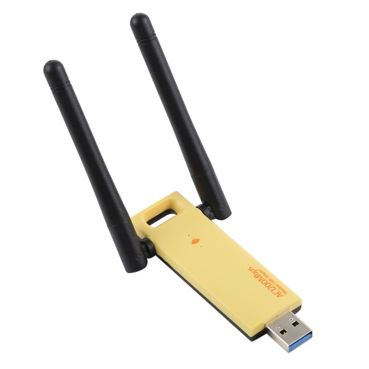 AC1200Mbps 2.4GHz & 5GHz 雙頻 USB 3.0 WiFi 轉接器，外接網卡，帶 2 根外置天線，AC1200Mbps USB 3.0