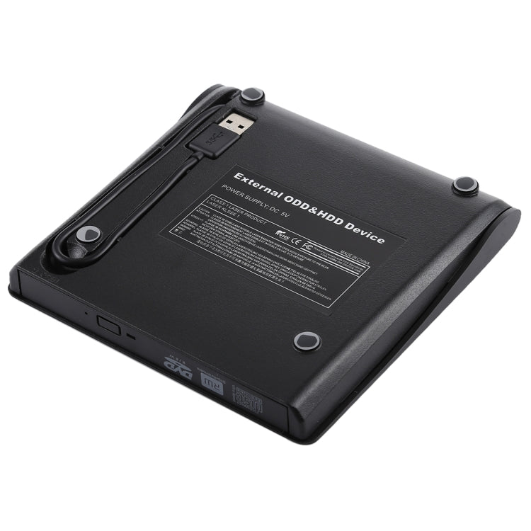 拉絲紋理 USB 3.0 彈出式行動外接 DVD-Rw DVD / CD 可重寫光碟機 外接 ODD 與 HDD 裝置，拉絲紋理 DVD(B)
