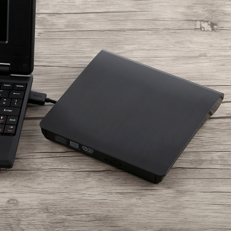 拉絲紋理 USB 3.0 彈出式行動外接 DVD-Rw DVD / CD 可重寫光碟機 外接 ODD 與 HDD 裝置，拉絲紋理 DVD(B)