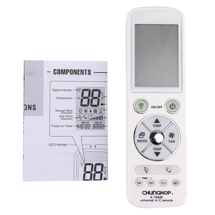 CHUNGHOP K-1060E 通用空調遙控器，K-1060E