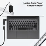 USB-C / Type-C 母頭轉 5.5 x 2.1mm 公頭彎頭轉接器，5.5 x 2.1mm 彎頭