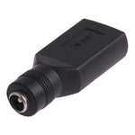 USB 母頭轉 5.5 x 2.1mm 母頭插頭轉接器，USB 母頭轉 5.5 x 2.1mm