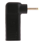 2.5 x 0.7mm 公頭轉 USB-C / Type-C 母頭彎頭轉接器，2.5 x 0.7mm 彎頭
