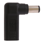USB-C / Type-C 母頭轉 7.4 x 5.0mm 公頭彎頭轉接器，適用於 HP 筆記型電腦，7.4 x 5.0mm 彎頭（HP）