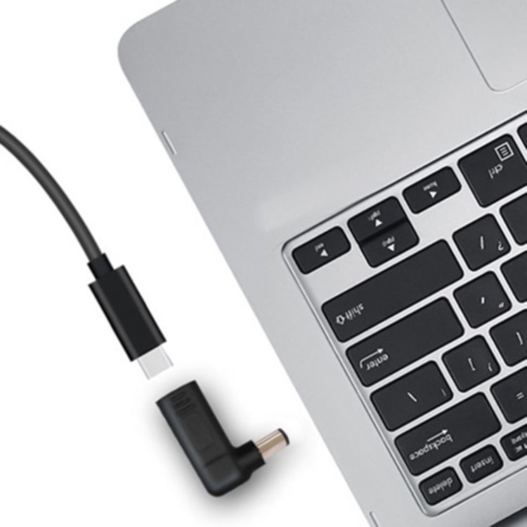 USB-C / Type-C 母頭轉 7.4 x 5.0mm 公頭彎頭轉接器，適用於 HP 筆記型電腦，7.4 x 5.0mm 彎頭（HP）