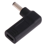 USB-C / Type-C 母對 4.5 x 3.0mm 公頭彎頭轉接器，4.5 x 3.0mm 彎頭黑色，4.5 x 3.0mm 彎頭藍色